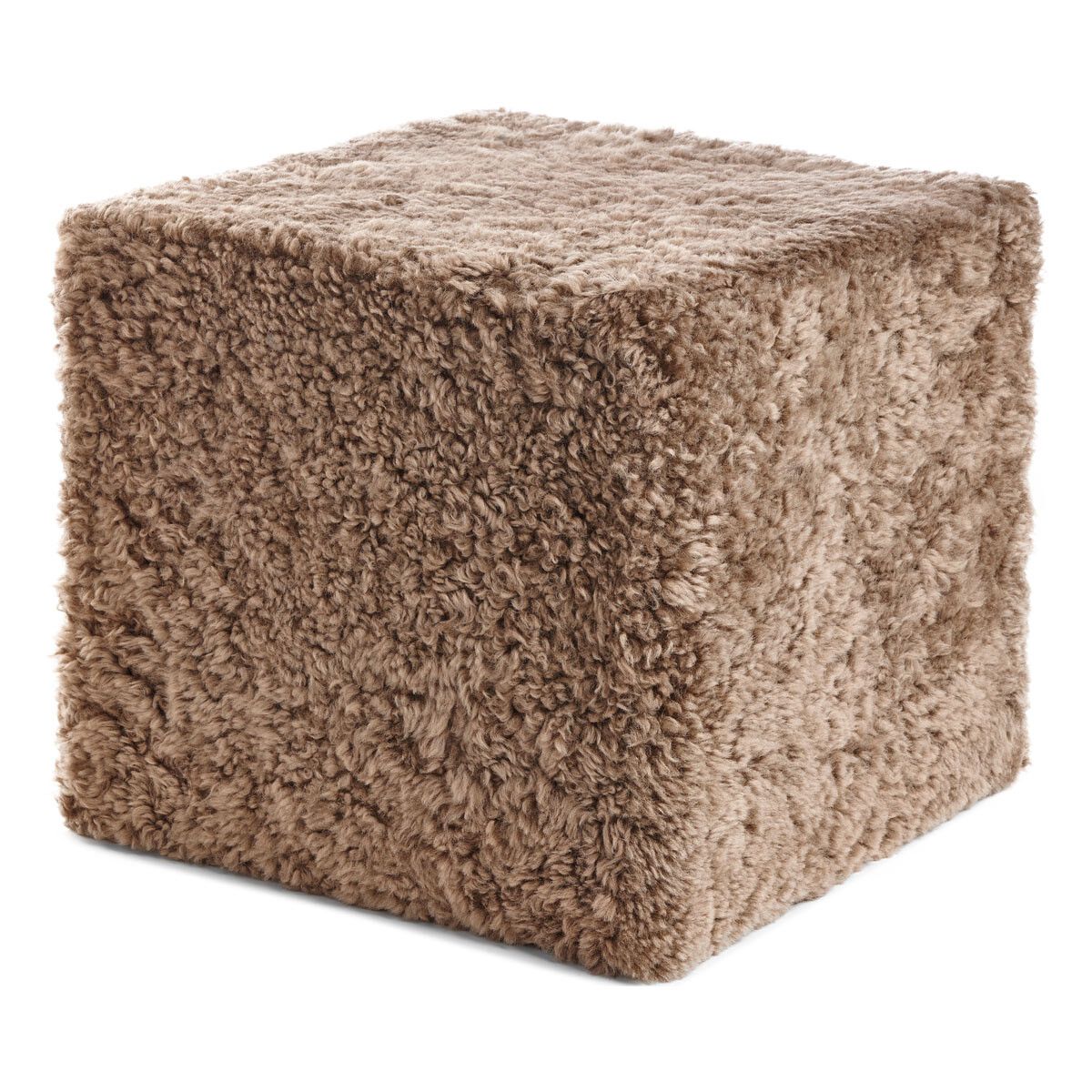 Lammfellpouf Premium | Kurzhaar | Neuseeland | 40x40x35 cm Poufs | Sheepskinhouse.ch