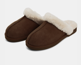 Nordic Curly Slippers | Lammfell Schokolade