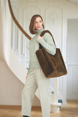 Maxi Glory Shopper | Neuseeland | Lammwolle Khaki