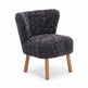Emily Esszimmerstuhl | Premium Lammfell | Designmöbel Anthrazit