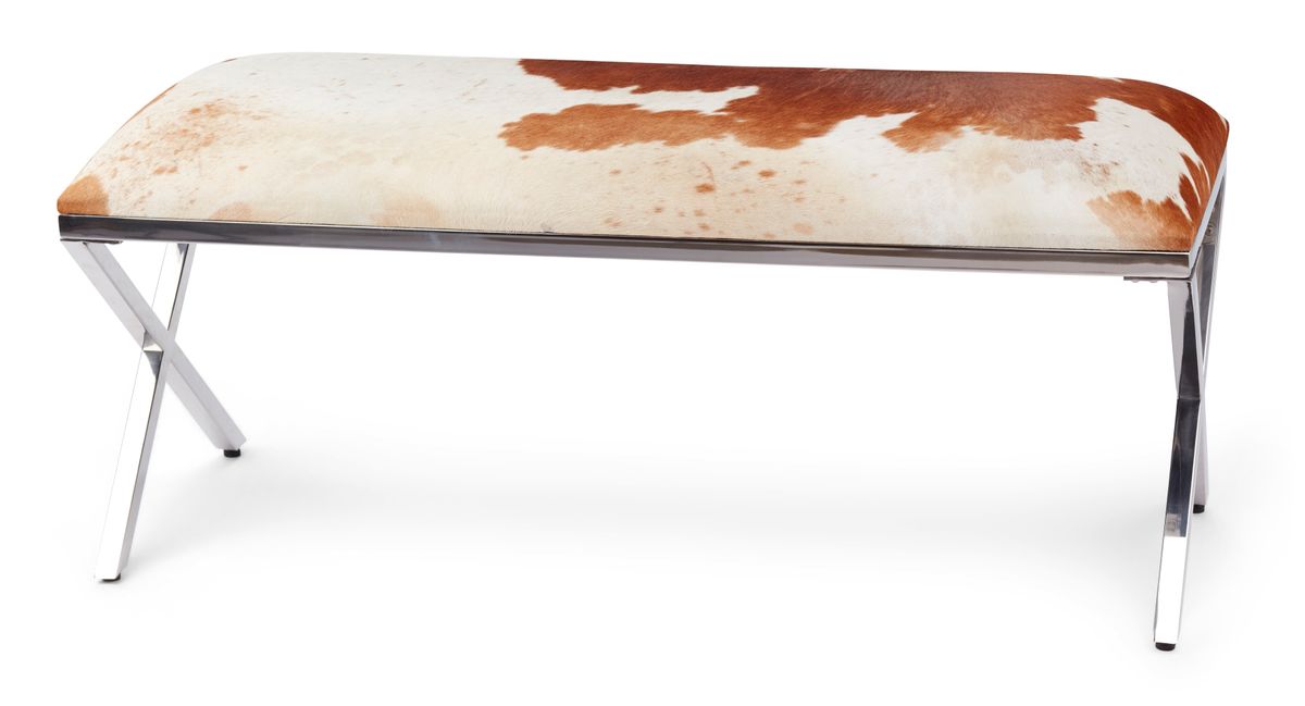 Kuhfell Bank Premium | Brasilien | 110x42x45 cm Bänke | Sheepskinhouse.ch