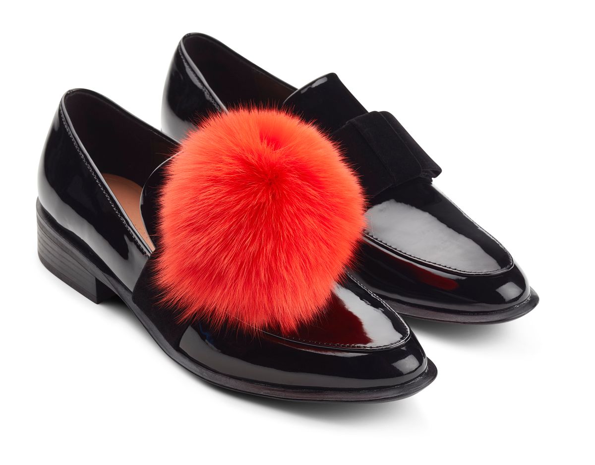 Pompon Schuhclip | Fuchs Fellschuhe | Sheepskinhouse.ch