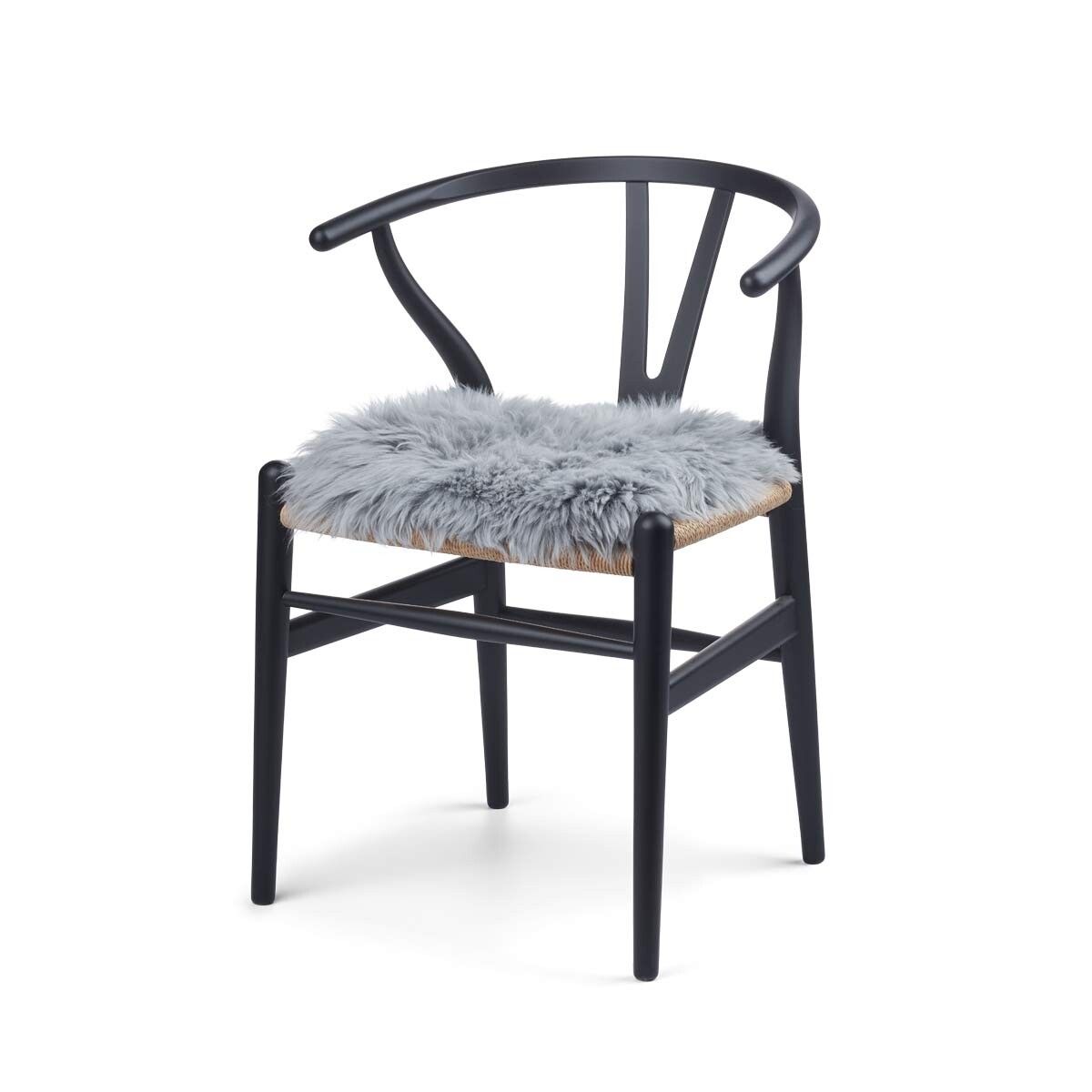 Sitzkissen Lammfell | Langhaar | Zero Waste | 35x35 cm Sitzkissen | Sheepskinhouse.ch