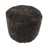 Lammfellpouf Premium | Kurzhaar | Neuseeland | D41x31 cm Schokolade