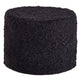 Lammfellpouf Premium | Kurzhaar | Neuseeland | D44x33 cm Schwarz