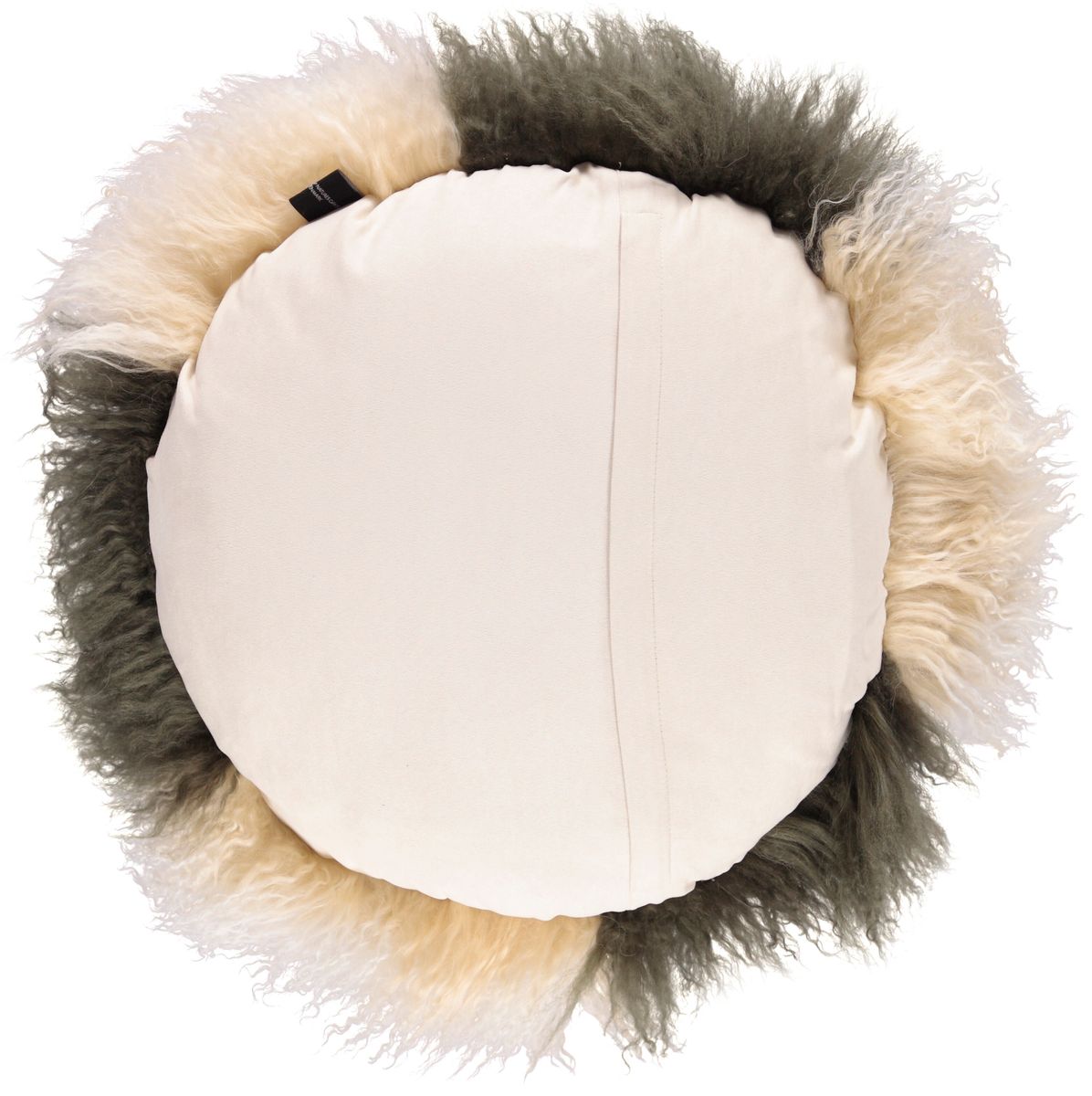 Lammfellkissen | Tibet | D38 cm | D45 cm | D62 cm Arctic Sunrise/Heckengrün