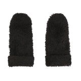Iris Fäustlinge | Merino Lammfell Dunkelbraun