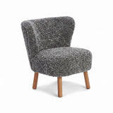 Emily Loungestuhl | Kurzhaar | Design Möbel Grafit