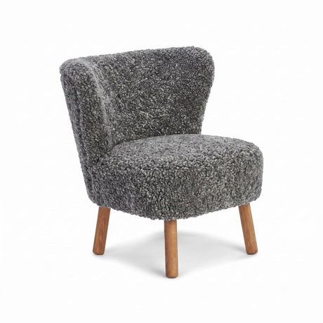 Emily Loungestuhl | Kurzhaar | Design Möbel Grafit