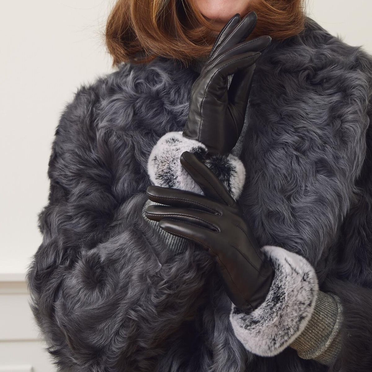 Kathy | Lederhandschuhe | Fuchspelz | Damenhandschuhe Modeaccessoire | Sheepskinhouse.ch