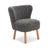 Emily Esszimmerstuhl | Premium Lammfell | Designmöbel Grafit