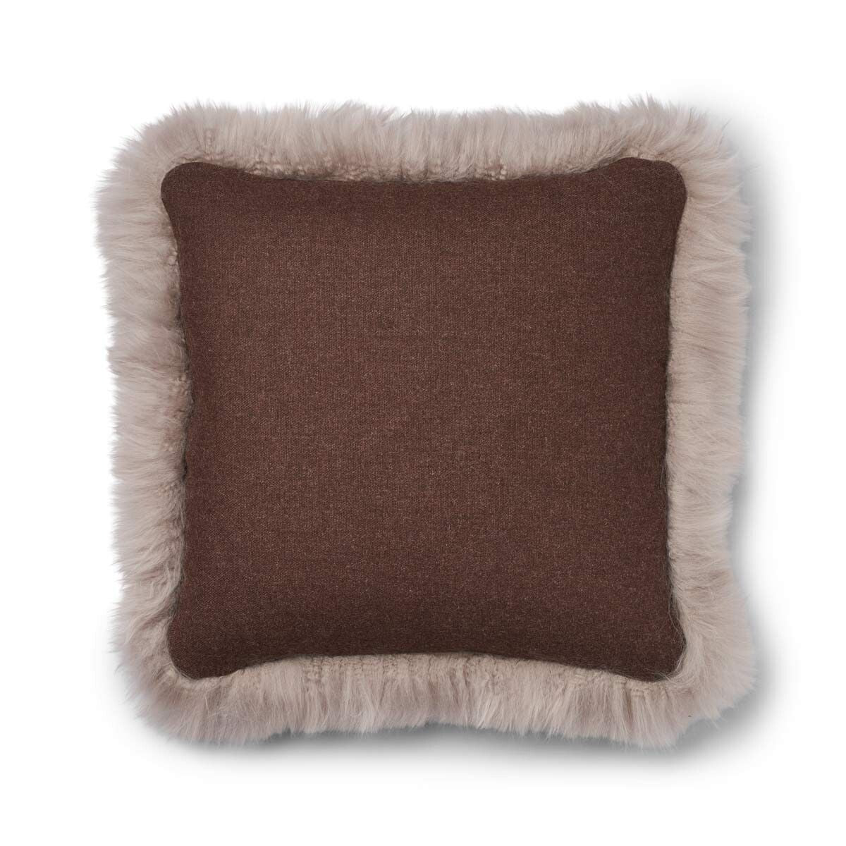 Wollkissen | 100% Wolle | Fellborte | 52x52 cm | 34x52 cm Fellkissen | Sheepskinhouse.ch