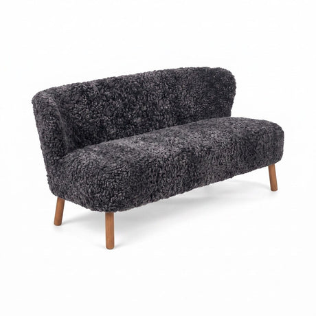 Emanuel Sofa | Zweisitzer | Design Möbel Anthrazit