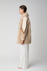 Anika Jacke | Doubleface Beige/Brun