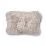 Lammfellkissen | Langhaar | Neuseeland | 100% Wolle | 52x52 cm | 34x52 cm Braun/Dove