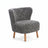 Emil Loungesessel | Premium Lammfell | Kurzhaar Grafit