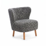 Emil Loungesessel | Premium Lammfell | Kurzhaar Grafit