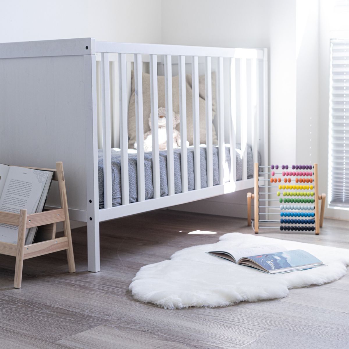 Baby Lammfell | Kurzhaar | Neuseeland 95 cm Schneeweiß