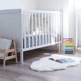 Baby Lammfell | Kurzhaar | Neuseeland 95 cm Schneeweiß