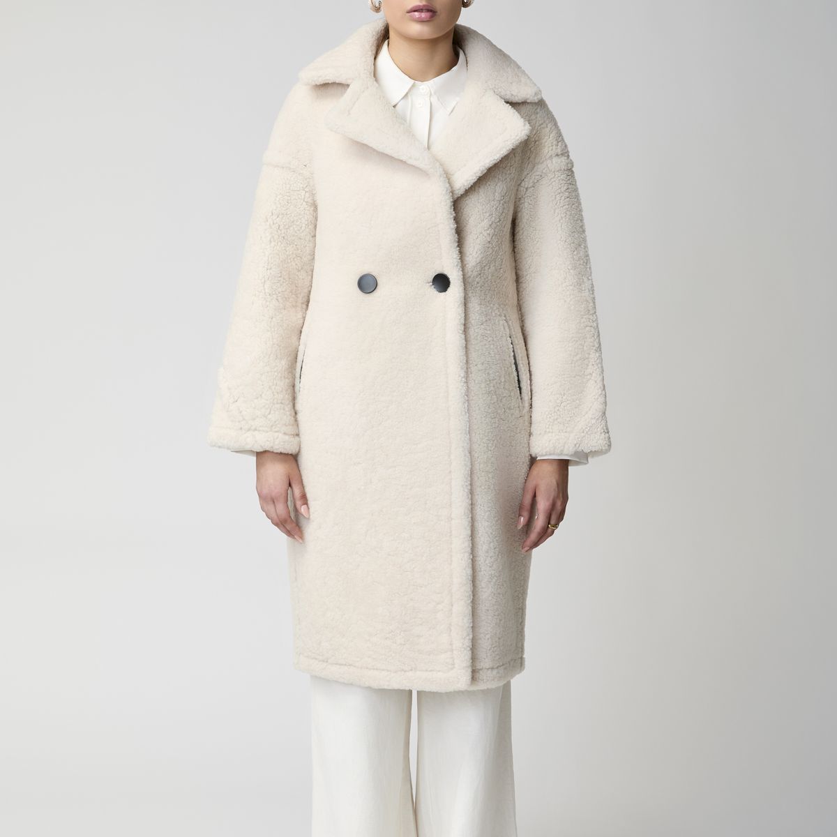 Lammfellmantel Savannah | Damen | Lammwolle Beige