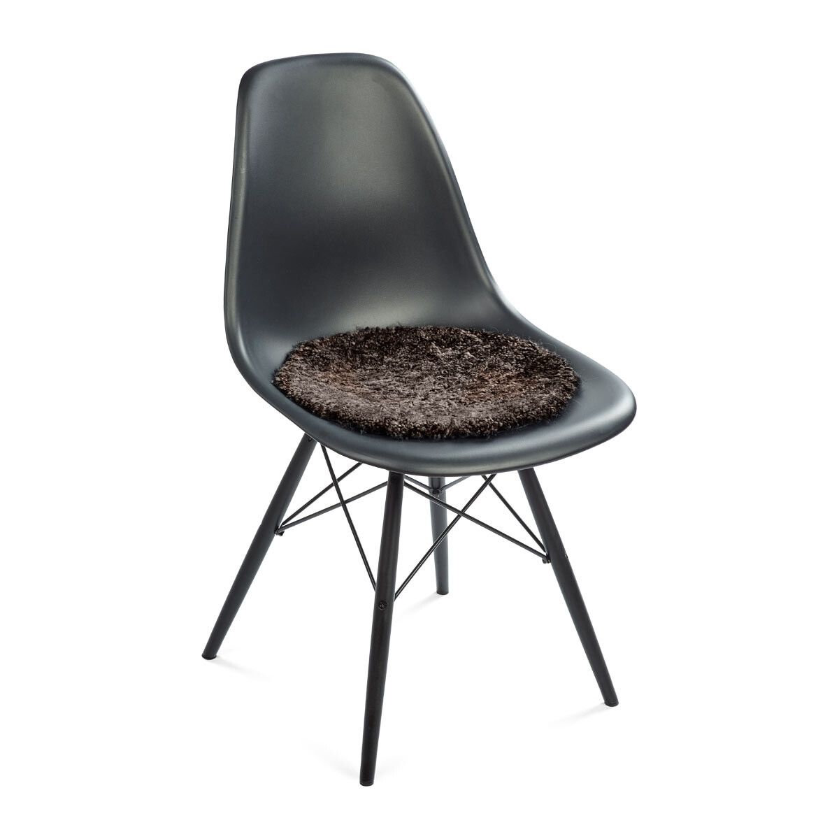 Lammfell Stuhlkissen Premium | Kurzhaar | Neuseeland | D38 cm Sitzkissen | Sheepskinhouse.ch