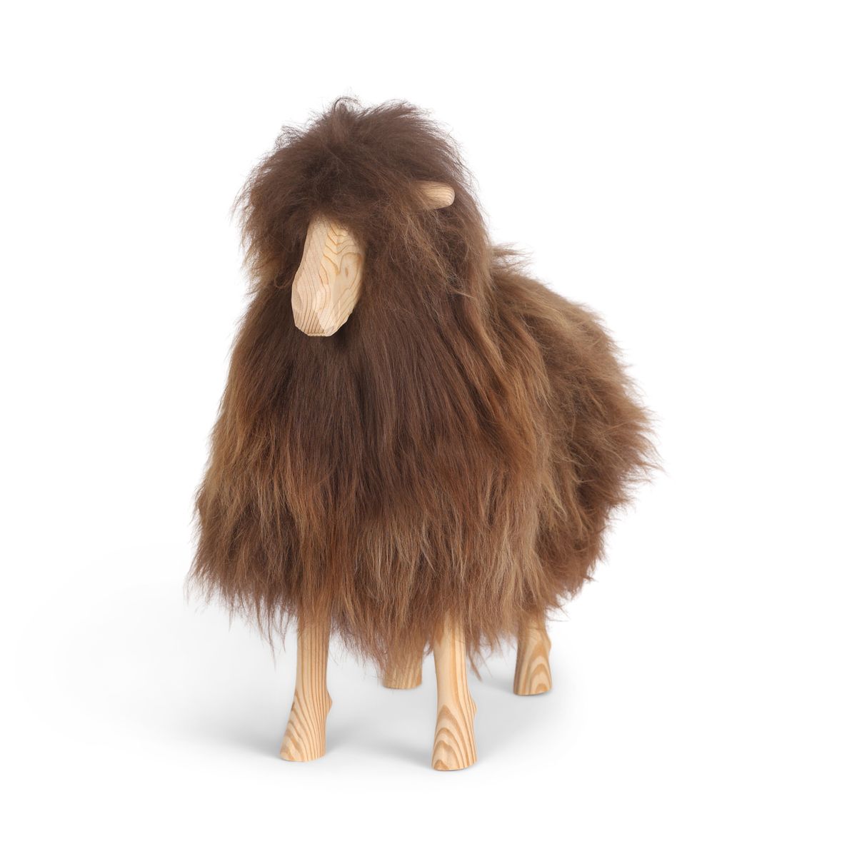 Signature Holzschaf | Klein Schaukelschaf | Sheepskinhouse.ch