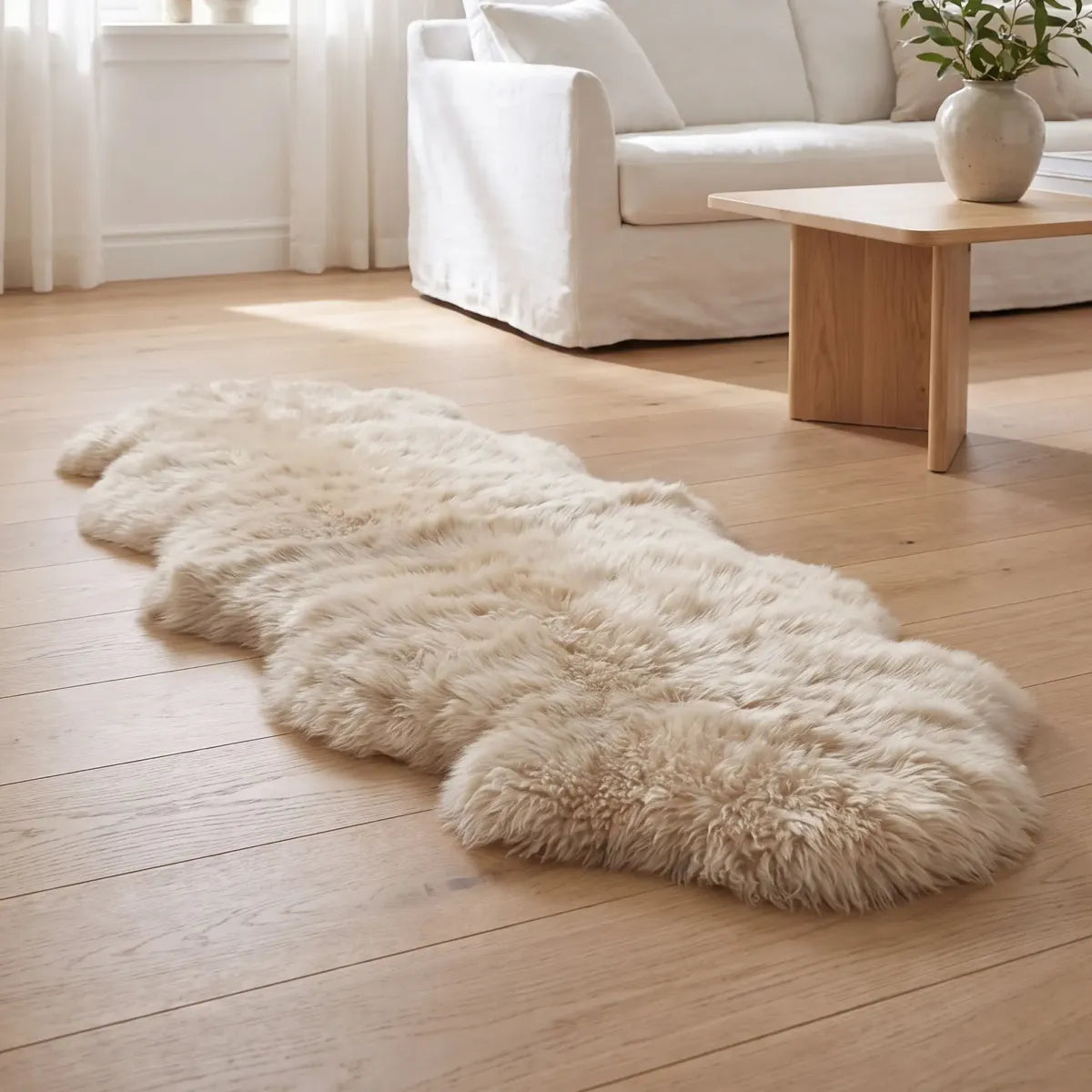 Merino Doppeltes Lammfell | Langhaar | Neuseeland | 170x60 cm