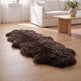 Merino Doppeltes Lammfell | Langhaar | Neuseeland | 170x60 cm Schokolade