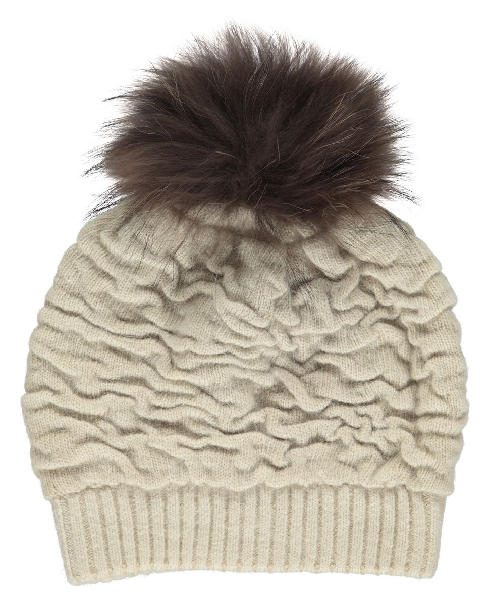 Sidse Mütze | Wolle, Waschbär Modeaccessoire | Sheepskinhouse.ch