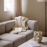 Julia Decke | 50% Baby Alpaka & 50% Wolle | 140x240 cm Dunkelbraun
