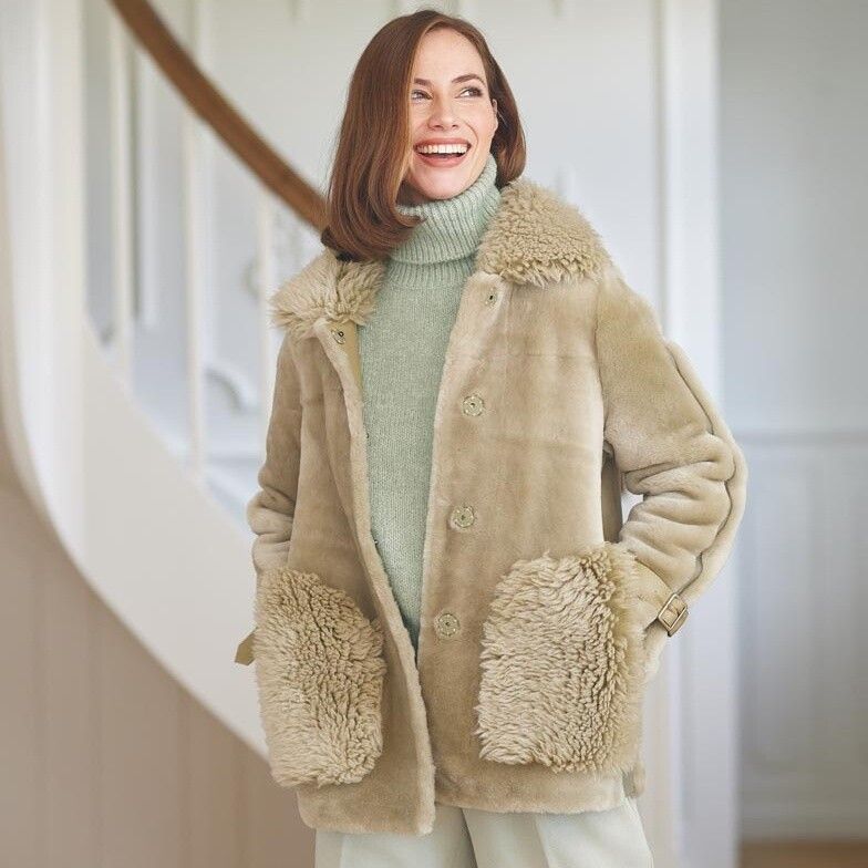 Lilou Jacke | Doubleface Minze