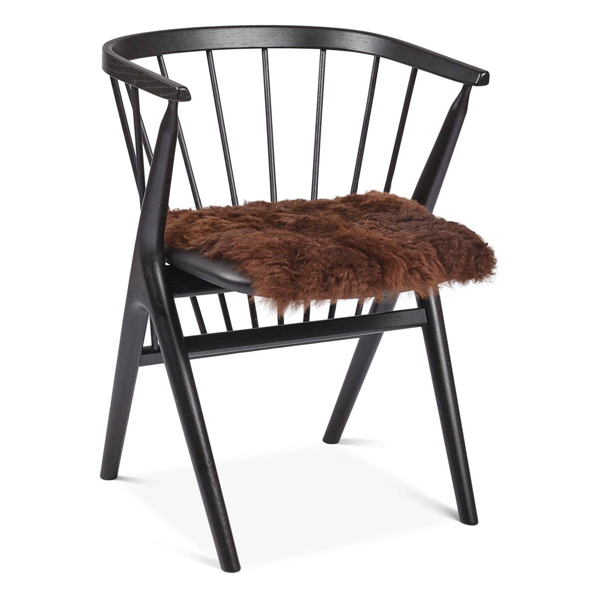 Lammfell Stuhlkissen Premium | Kurzhaar | Island | 40x40 cm Rostbraun