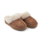 Plateau Slipper | Wildleder, Lammfell Fellschuhe | Sheepskinhouse.ch