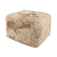 Lammfellpouf | Langhaar | Neuseeland | 50x50x32 cm