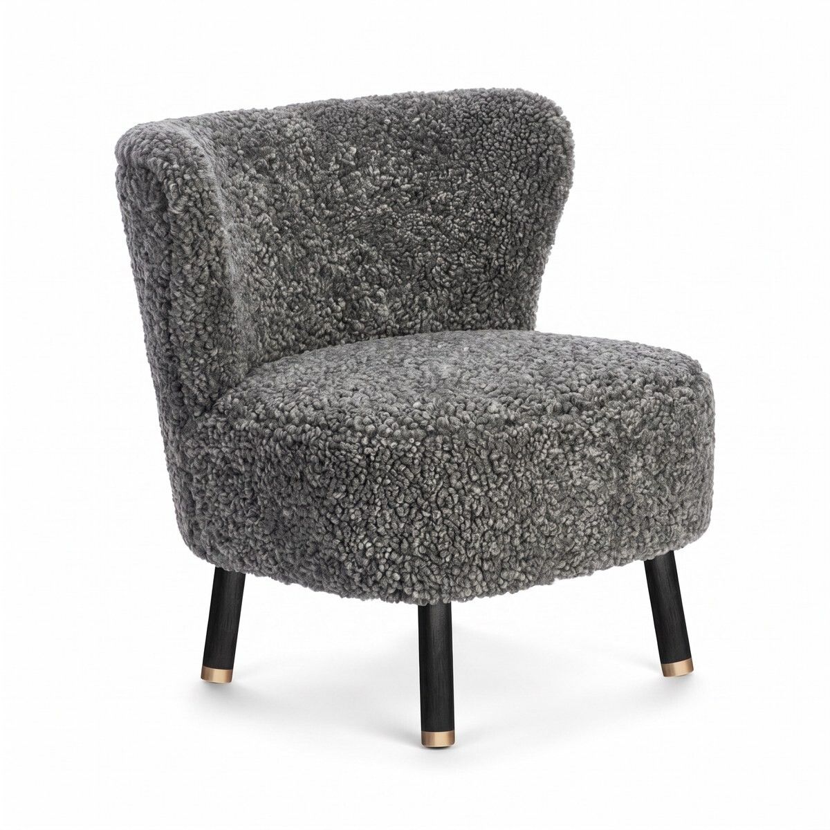 Emil Loungesessel | Premium Lammfell | Kurzhaar Grafit