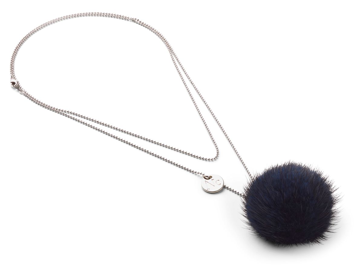 Halskette m. Pompon | Nerz Modeaccessoire | Sheepskinhouse.ch