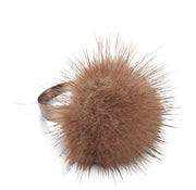 Ring m. Pompon | Nerz Modeaccessoire | Sheepskinhouse.ch