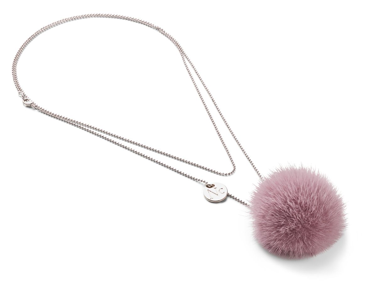 Halskette m. Pompon | Nerz Modeaccessoire | Sheepskinhouse.ch