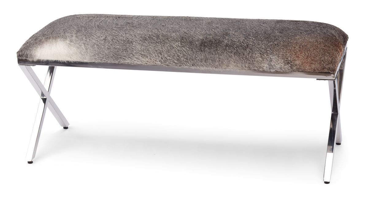 Kuhfell Bank Premium | Brasilien | 110x42x45 cm Bänke | Sheepskinhouse.ch