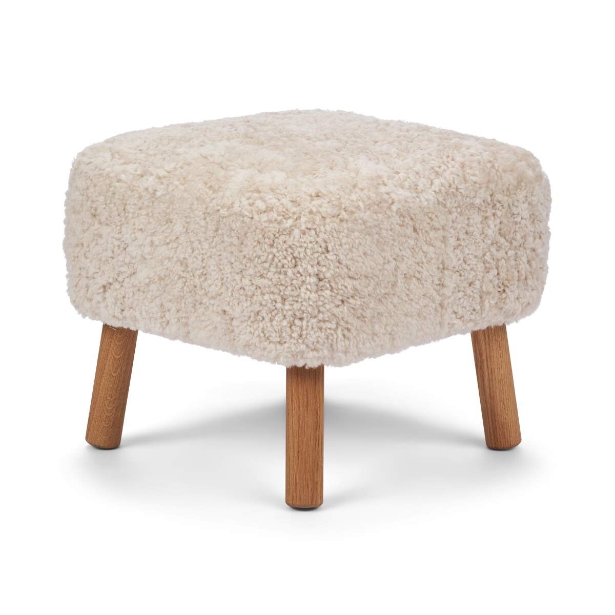 Lammfell Minihocker Emma | Kurzhaar | Designmöbel